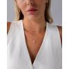 imagePAVOI 14K Gold Plated Twisted Singapore Chain Layering Choker with Round Solitaire and Serpentine Chain Layering Choker with PearCut Stone Pendant Necklace Pack for Women  Cubic Zirconia Statement Layered Necklace SetYellow Gold