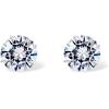 imagePAVOI 14K Real Gold Studs Moissanite Earrings for Women  024 Carat Round Lab Created Moissanite Stone Solid Gold Stud Earrings Men02CTPair  3mm