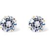 imagePAVOI 14K Real Gold Studs Moissanite Earrings for Women  024 Carat Round Lab Created Moissanite Stone Solid Gold Stud Earrings Men02CTPair  3mm