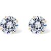 imagePAVOI 14K Real Gold Studs Moissanite Earrings for Women  024 Carat Round Lab Created Moissanite Stone Solid Gold Stud Earrings Men16CTPair  6mm