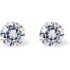 imagePAVOI 14K Real Gold Studs Moissanite Earrings for Women  024 Carat Round Lab Created Moissanite Stone Solid Gold Stud Earrings Men1CTPair  5mm