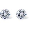 imagePAVOI 14K Real Gold Studs Moissanite Earrings for Women  024 Carat Round Lab Created Moissanite Stone Solid Gold Stud Earrings Men1CTPair  5mm