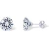 imagePAVOI 14K Real Gold Studs Moissanite Earrings for Women  024 Carat Round Lab Created Moissanite Stone Solid Gold Stud Earrings Men24CTPair  7mm