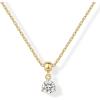 imagePAVOI Adjustable Gold Charm Necklace for Women  14K Gold Plated Chain Dainty Initial Necklaces for Women  Trendy Letter Zodiac Birthstone Cubic Zirconia Charm Pendants  Hypoallergenic Jewelry GiftYellow Gold