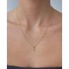 imagePAVOI Adjustable Gold Charm Necklace for Women  14K Gold Plated Chain Dainty Initial Necklaces for Women  Trendy Letter Zodiac Birthstone Cubic Zirconia Charm Pendants  Hypoallergenic Jewelry GiftYellow Gold