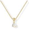 imagePAVOI Adjustable Gold Charm Necklace for Women  14K Gold Plated Chain Dainty Initial Necklaces for Women  Trendy Letter Zodiac Birthstone Cubic Zirconia Charm Pendants  Hypoallergenic Jewelry GiftYellow Gold