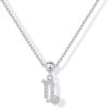 imagePAVOI Adjustable Gold Charm Necklace for Women  14K Gold Plated Chain Dainty Initial Necklaces for Women  Trendy Letter Zodiac Birthstone Cubic Zirconia Charm Pendants  Hypoallergenic Jewelry GiftWhite Gold