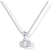 imagePAVOI Adjustable Gold Charm Necklace for Women  14K Gold Plated Chain Dainty Initial Necklaces for Women  Trendy Letter Zodiac Birthstone Cubic Zirconia Charm Pendants  Hypoallergenic Jewelry GiftWhite Gold