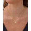 imagePAVOI Adjustable Gold Charm Necklace for Women  14K Gold Plated Chain Dainty Initial Necklaces for Women  Trendy Letter Zodiac Birthstone Cubic Zirconia Charm Pendants  Hypoallergenic Jewelry GiftYellow Gold