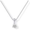 imagePAVOI Adjustable Gold Charm Necklace for Women  14K Gold Plated Chain Dainty Initial Necklaces for Women  Trendy Letter Zodiac Birthstone Cubic Zirconia Charm Pendants  Hypoallergenic Jewelry GiftWhite Gold