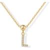 imagePAVOI Adjustable Gold Charm Necklace for Women  14K Gold Plated Chain Dainty Initial Necklaces for Women  Trendy Letter Zodiac Birthstone Cubic Zirconia Charm Pendants  Hypoallergenic Jewelry GiftYellow Gold