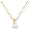imagePAVOI Adjustable Gold Charm Necklace for Women  14K Gold Plated Chain Dainty Initial Necklaces for Women  Trendy Letter Zodiac Birthstone Cubic Zirconia Charm Pendants  Hypoallergenic Jewelry GiftYellow Gold