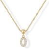imagePAVOI Adjustable Gold Charm Necklace for Women  14K Gold Plated Chain Dainty Initial Necklaces for Women  Trendy Letter Zodiac Birthstone Cubic Zirconia Charm Pendants  Hypoallergenic Jewelry GiftYellow Gold