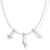 imagePAVOI Adjustable Whimsical Gold Charm Necklace for Women 14K Gold Plated Cute Dainty Pendant Necklaces with Charms Set Hypoallergenic Chain Trendy Cubic Zirconia Heart Religious Sports Pearl PendantWhite Gold