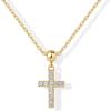 imagePAVOI Adjustable Whimsical Gold Charm Necklace for Women 14K Gold Plated Cute Dainty Pendant Necklaces with Charms Set Hypoallergenic Chain Trendy Cubic Zirconia Heart Religious Sports Pearl PendantYellow Gold