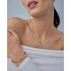 imagePAVOI Adjustable Whimsical Gold Charm Necklace for Women 14K Gold Plated Cute Dainty Pendant Necklaces with Charms Set Hypoallergenic Chain Trendy Cubic Zirconia Heart Religious Sports Pearl PendantYellow Gold