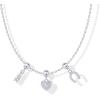 imagePAVOI Adjustable Whimsical Gold Charm Necklace for Women 14K Gold Plated Cute Dainty Pendant Necklaces with Charms Set Hypoallergenic Chain Trendy Cubic Zirconia Heart Religious Sports Pearl PendantWhite Gold