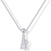 imagePAVOI Adjustable Whimsical Gold Charm Necklace for Women 14K Gold Plated Cute Dainty Pendant Necklaces with Charms Set Hypoallergenic Chain Trendy Cubic Zirconia Heart Religious Sports Pearl PendantWhite Gold