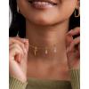imagePAVOI Adjustable Whimsical Gold Charm Necklace for Women 14K Gold Plated Cute Dainty Pendant Necklaces with Charms Set Hypoallergenic Chain Trendy Cubic Zirconia Heart Religious Sports Pearl PendantYellow Gold