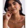 imagePAVOI Adjustable Whimsical Gold Charm Necklace for Women 14K Gold Plated Cute Dainty Pendant Necklaces with Charms Set Hypoallergenic Chain Trendy Cubic Zirconia Heart Religious Sports Pearl PendantYellow Gold