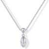 imagePAVOI Adjustable Whimsical Gold Charm Necklace for Women 14K Gold Plated Cute Dainty Pendant Necklaces with Charms Set Hypoallergenic Chain Trendy Cubic Zirconia Heart Religious Sports Pearl PendantWhite Gold