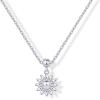 imagePAVOI Adjustable Whimsical Gold Charm Necklace for Women 14K Gold Plated Cute Dainty Pendant Necklaces with Charms Set Hypoallergenic Chain Trendy Cubic Zirconia Heart Religious Sports Pearl PendantWhite Gold