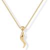 imagePAVOI Adjustable Whimsical Gold Charm Necklace for Women 14K Gold Plated Cute Dainty Pendant Necklaces with Charms Set Hypoallergenic Chain Trendy Cubic Zirconia Heart Religious Sports Pearl PendantYellow Gold