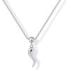 imagePAVOI Adjustable Whimsical Gold Charm Necklace for Women 14K Gold Plated Cute Dainty Pendant Necklaces with Charms Set Hypoallergenic Chain Trendy Cubic Zirconia Heart Religious Sports Pearl PendantWhite Gold