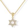 imagePAVOI Adjustable Whimsical Gold Charm Necklace for Women 14K Gold Plated Cute Dainty Pendant Necklaces with Charms Set Hypoallergenic Chain Trendy Cubic Zirconia Heart Religious Sports Pearl PendantYellow Gold