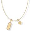 imagePAVOI Adjustable Whimsical Gold Charm Necklace for Women 14K Gold Plated Cute Dainty Pendant Necklaces with Charms Set Hypoallergenic Chain Trendy Cubic Zirconia Heart Religious Sports Pearl PendantYellow Gold
