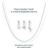 imagePAVOI Adjustable Whimsical Gold Charm Necklace for Women 14K Gold Plated Cute Dainty Pendant Necklaces with Charms Set Hypoallergenic Chain Trendy Cubic Zirconia Heart Religious Sports Pearl PendantWhite Gold
