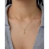imagePAVOI Adjustable Whimsical Gold Charm Necklace for Women 14K Gold Plated Cute Dainty Pendant Necklaces with Charms Set Hypoallergenic Chain Trendy Cubic Zirconia Heart Religious Sports Pearl PendantYellow Gold