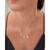 imagePAVOI Adjustable Whimsical Gold Charm Necklace for Women 14K Gold Plated Cute Dainty Pendant Necklaces with Charms Set Hypoallergenic Chain Trendy Cubic Zirconia Heart Religious Sports Pearl PendantYellow Gold