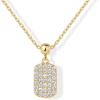 imagePAVOI Adjustable Whimsical Gold Charm Necklace for Women 14K Gold Plated Cute Dainty Pendant Necklaces with Charms Set Hypoallergenic Chain Trendy Cubic Zirconia Heart Religious Sports Pearl PendantYellow Gold
