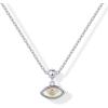 imagePAVOI Adjustable Whimsical Gold Charm Necklace for Women 14K Gold Plated Cute Dainty Pendant Necklaces with Charms Set Hypoallergenic Chain Trendy Cubic Zirconia Heart Religious Sports Pearl PendantWhite Gold