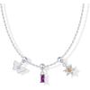 imagePAVOI Adjustable Whimsical Gold Charm Necklace for Women 14K Gold Plated Cute Dainty Pendant Necklaces with Charms Set Hypoallergenic Chain Trendy Cubic Zirconia Heart Religious Sports Pearl PendantWhite Gold