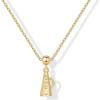 imagePAVOI Adjustable Whimsical Gold Charm Necklace for Women 14K Gold Plated Cute Dainty Pendant Necklaces with Charms Set Hypoallergenic Chain Trendy Cubic Zirconia Heart Religious Sports Pearl PendantYellow Gold