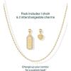 imagePAVOI Adjustable Whimsical Gold Charm Necklace for Women 14K Gold Plated Cute Dainty Pendant Necklaces with Charms Set Hypoallergenic Chain Trendy Cubic Zirconia Heart Religious Sports Pearl PendantYellow Gold
