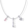 imagePAVOI Adjustable Whimsical Gold Charm Necklace for Women 14K Gold Plated Cute Dainty Pendant Necklaces with Charms Set Hypoallergenic Chain Trendy Cubic Zirconia Heart Religious Sports Pearl PendantWhite Gold