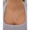 imagePAVOI Adjustable Whimsical Gold Charm Necklace for Women 14K Gold Plated Cute Dainty Pendant Necklaces with Charms Set Hypoallergenic Chain Trendy Cubic Zirconia Heart Religious Sports Pearl PendantYellow Gold