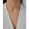 imagePAVOI Adjustable Whimsical Gold Charm Necklace for Women 14K Gold Plated Cute Dainty Pendant Necklaces with Charms Set Hypoallergenic Chain Trendy Cubic Zirconia Heart Religious Sports Pearl PendantYellow Gold