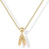 imagePAVOI Adjustable Whimsical Gold Charm Necklace for Women 14K Gold Plated Cute Dainty Pendant Necklaces with Charms Set Hypoallergenic Chain Trendy Cubic Zirconia Heart Religious Sports Pearl PendantYellow Gold