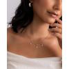 imagePAVOI Adjustable Whimsical Gold Charm Necklace for Women 14K Gold Plated Cute Dainty Pendant Necklaces with Charms Set Hypoallergenic Chain Trendy Cubic Zirconia Heart Religious Sports Pearl PendantYellow Gold