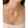 imagePAVOI Adjustable Whimsical Gold Charm Necklace for Women 14K Gold Plated Cute Dainty Pendant Necklaces with Charms Set Hypoallergenic Chain Trendy Cubic Zirconia Heart Religious Sports Pearl PendantWhite Gold