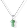 imagePAVOI Adjustable Whimsical Gold Charm Necklace for Women 14K Gold Plated Cute Dainty Pendant Necklaces with Charms Set Hypoallergenic Chain Trendy Cubic Zirconia Heart Religious Sports Pearl PendantWhite Gold