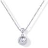 imagePAVOI Adjustable Whimsical Gold Charm Necklace for Women 14K Gold Plated Cute Dainty Pendant Necklaces with Charms Set Hypoallergenic Chain Trendy Cubic Zirconia Heart Religious Sports Pearl PendantWhite Gold