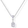 imagePAVOI Adjustable Whimsical Gold Charm Necklace for Women 14K Gold Plated Cute Dainty Pendant Necklaces with Charms Set Hypoallergenic Chain Trendy Cubic Zirconia Heart Religious Sports Pearl PendantWhite Gold
