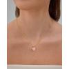 imagePAVOI Adjustable Whimsical Gold Charm Necklace for Women 14K Gold Plated Cute Dainty Pendant Necklaces with Charms Set Hypoallergenic Chain Trendy Cubic Zirconia Heart Religious Sports Pearl PendantYellow Gold