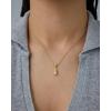 imagePAVOI Adjustable Whimsical Gold Charm Necklace for Women 14K Gold Plated Cute Dainty Pendant Necklaces with Charms Set Hypoallergenic Chain Trendy Cubic Zirconia Heart Religious Sports Pearl PendantYellow Gold