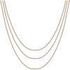 imagePAVOI 14K Gold Plated Dainty Layering Necklaces for Women  Snake Chain Curb Link Paperclip Layered Chains  Trendy Layering NecklaceRose Gold